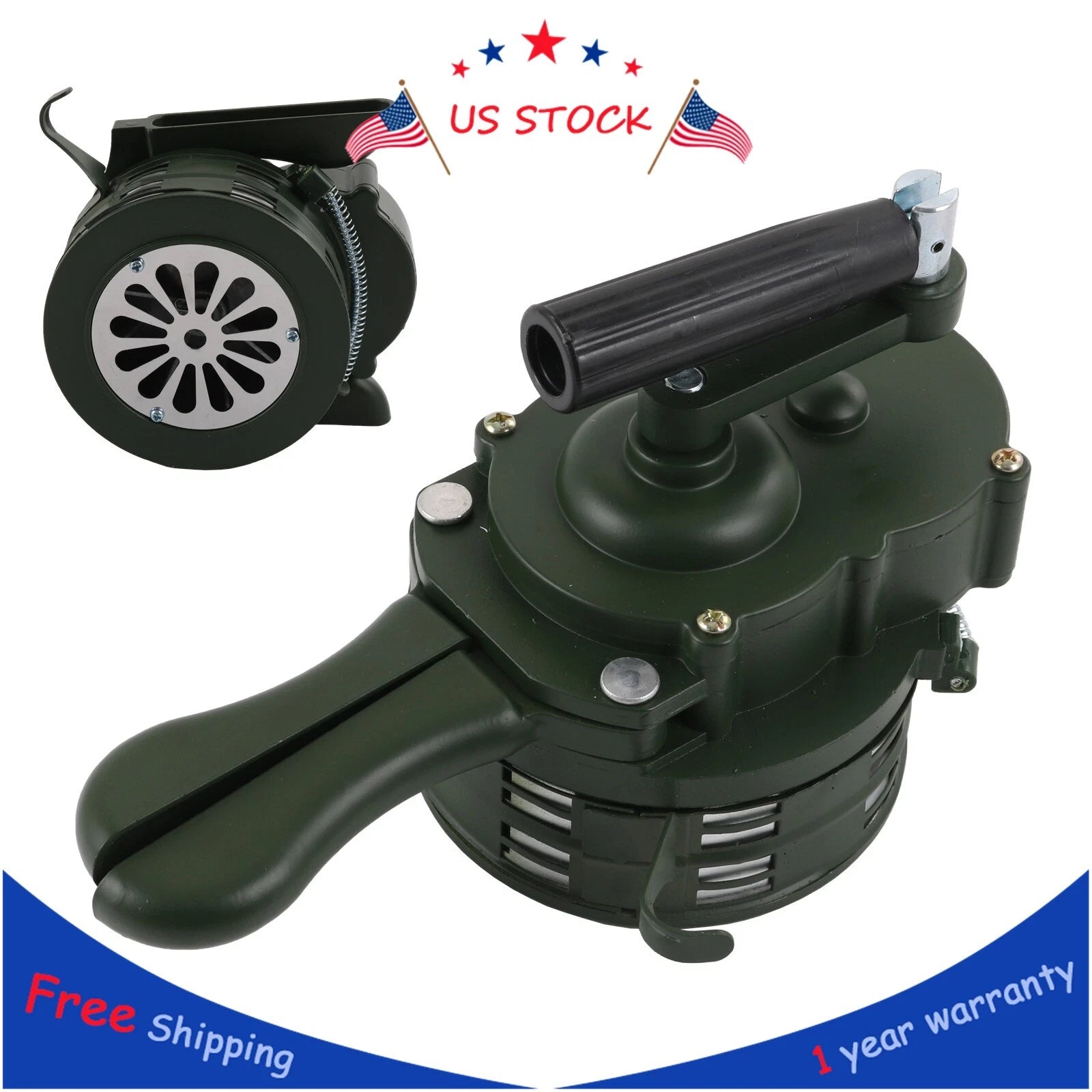 Hand Crank Siren Horn for Universal Use (Manual Operated)
