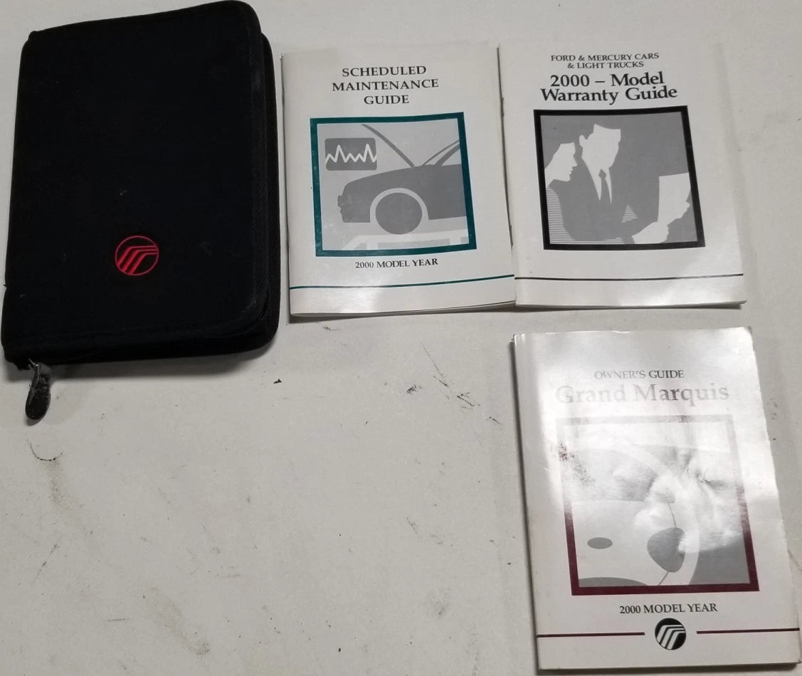 Owners Manual Inserts with Case for Mercury Grand Marquis (2000)