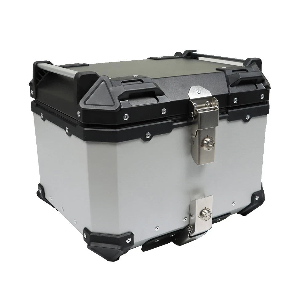 45L Waterproof Silver Tail Box for Motorcycle (Universal Fit)