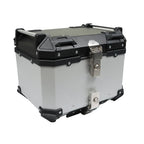 45L Waterproof Silver Tail Box for Motorcycle (Universal Fit)