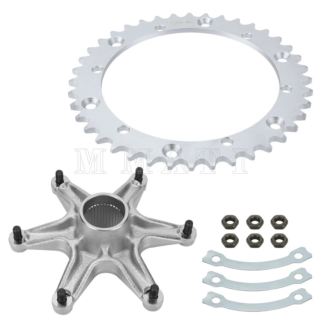 Rear Sprocket & Sprocket Hub Assembly for Yamaha Raptor 660R (2001–2005)