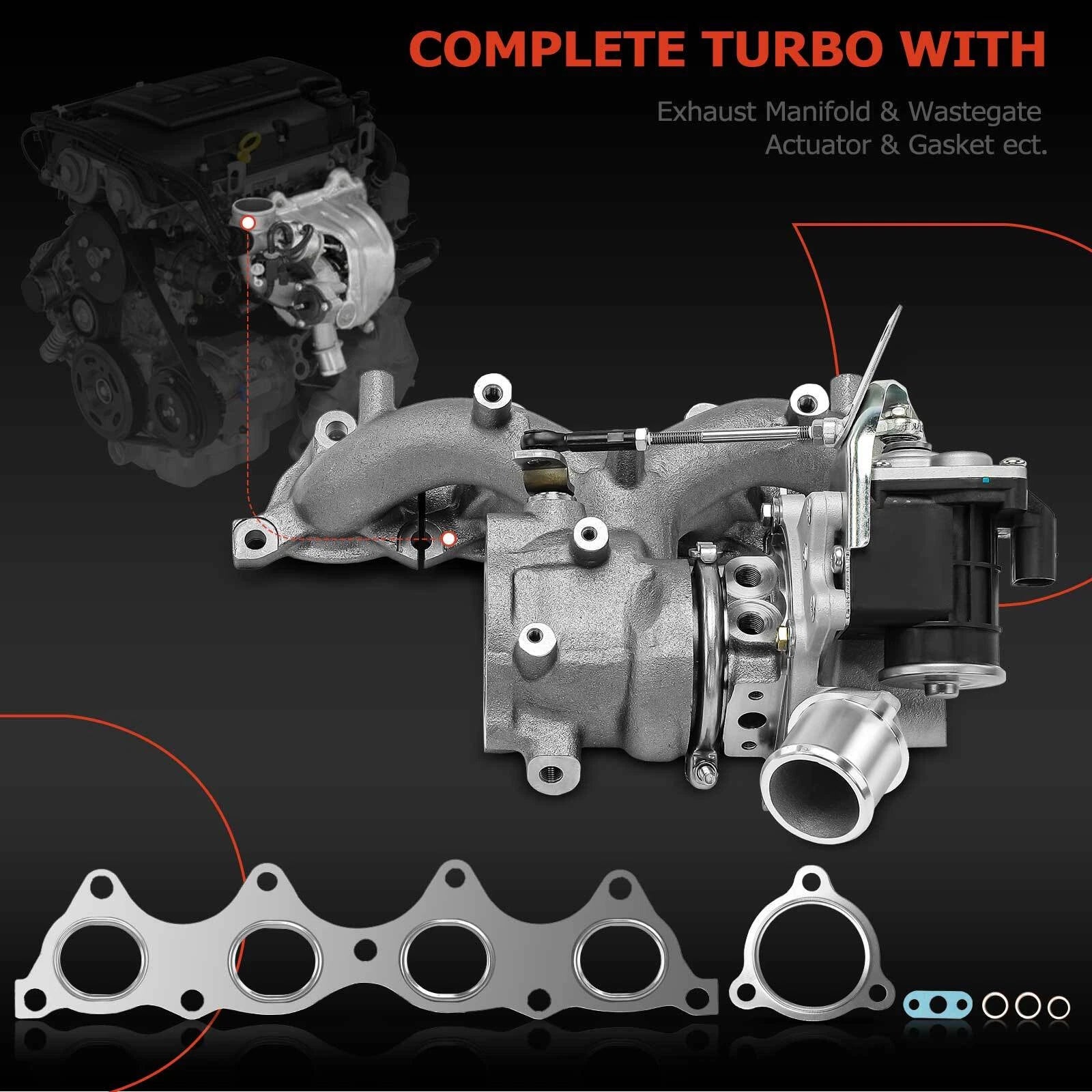 Turbocharger for Hyundai Sonata (2015–2019) Kia Optima (2016–2020)