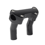 4" Tall Pullback Handlebar Riser for Harley Tour Super Black