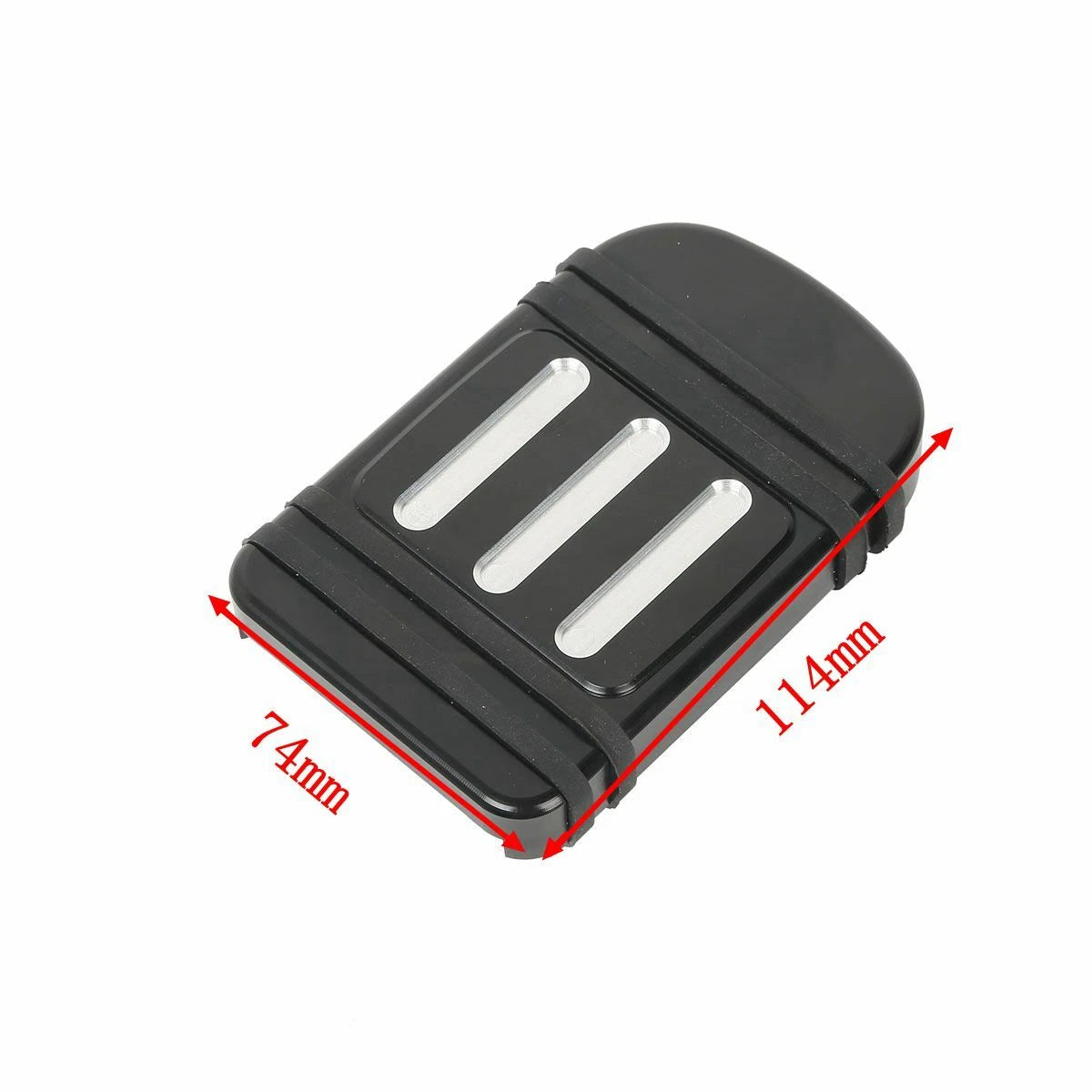 CNC Brake Pedal Pad Cover for Harley Dyna/Touring/Softail (2012–2016, 1986–2017)