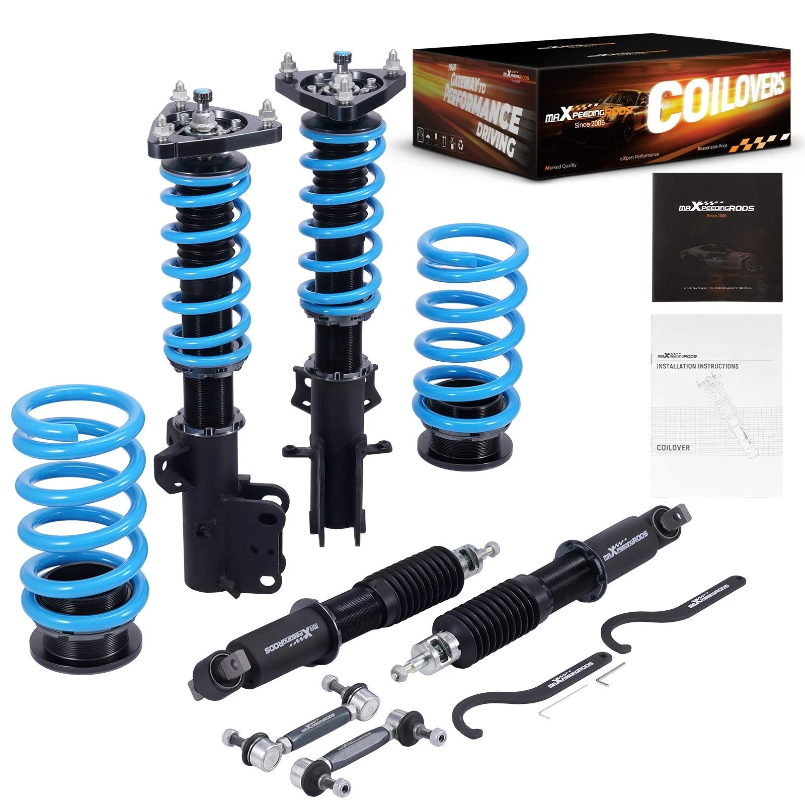 24-Way Damping Coilovers Suspension Kit for Ford Mustang (2015–2023)