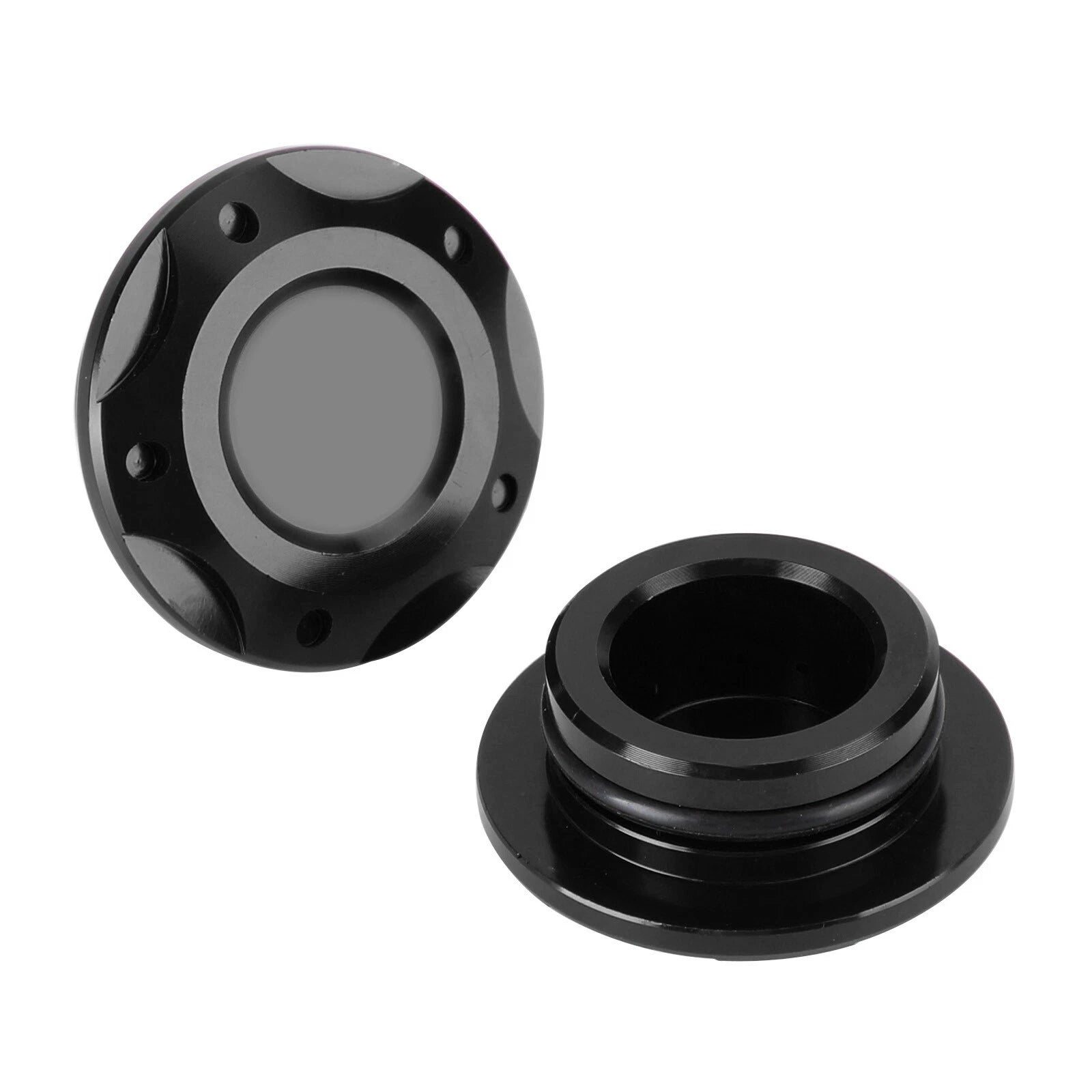 Aluminum Black Frame Hole Caps Plug Cover for Yamaha YZF-R3 R25 MT03 MT25 (2015–2023)