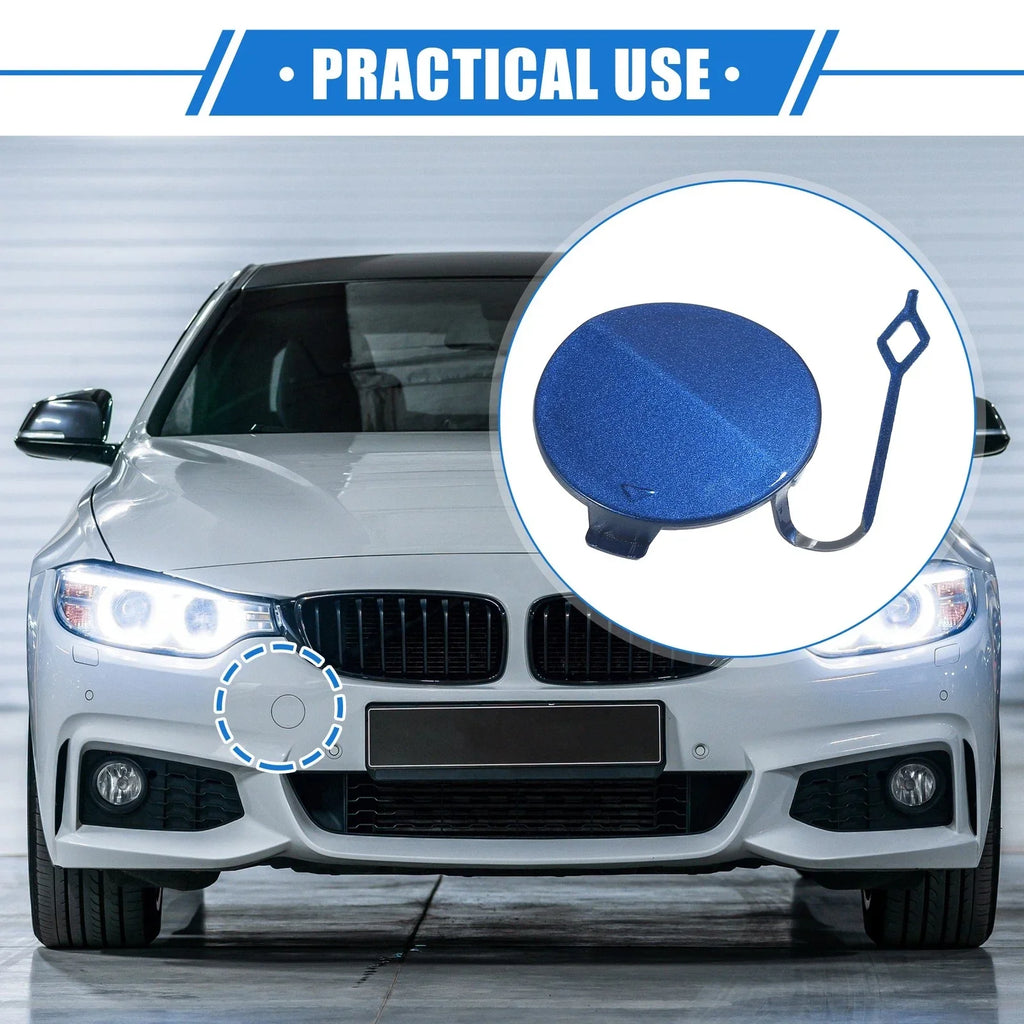 Tow Hook Eye Hole Cover for BMW F32 F33 F40 - Blue Front Right