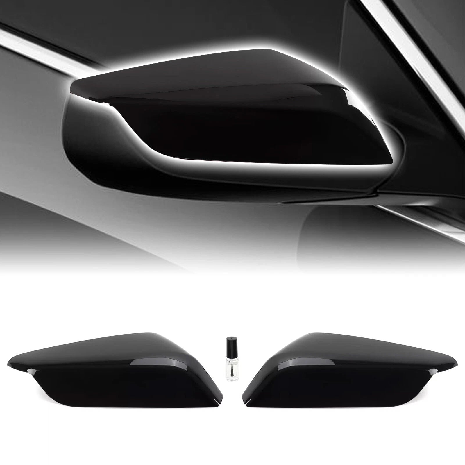 Mirror Covers Cap Gloss Black for Chevy Malibu (2016–2025) #84026842