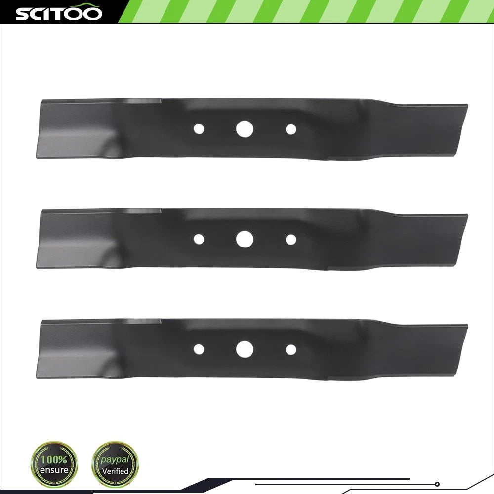 3 Deck Blades for John Deere L120 L130 L2048 L2548 Sabre (GY20568, GX20250)