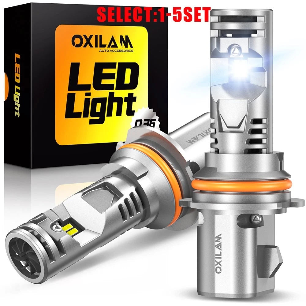 2X OXILAM 9004 HB1 LED Headlights for