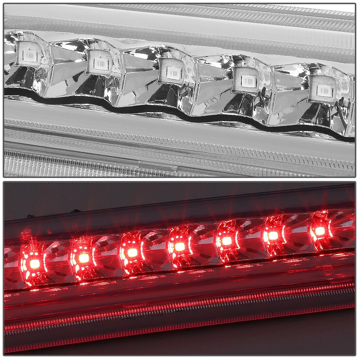 Full LED 3rd Tail Brake Light for Trailblazer Envoy (2002–2009) Chrome
