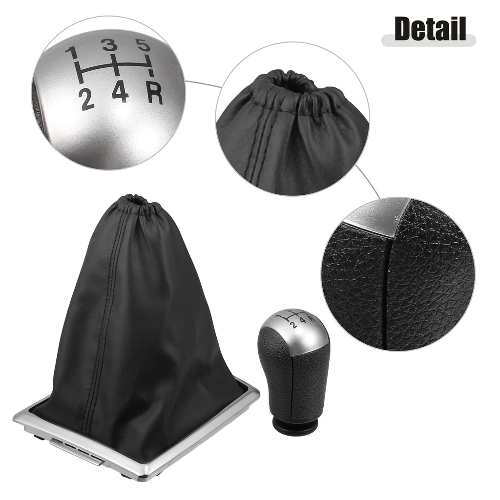 5 Speed Manual Gear Shift Knob with Dust Cover for Ford Focus 