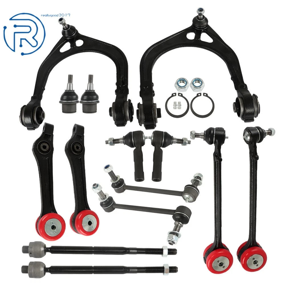 14X Control Arm Ball Joint Sway Bar Tie Rod Kit for Chrysler 300 Dodge Charger (2005–2010)