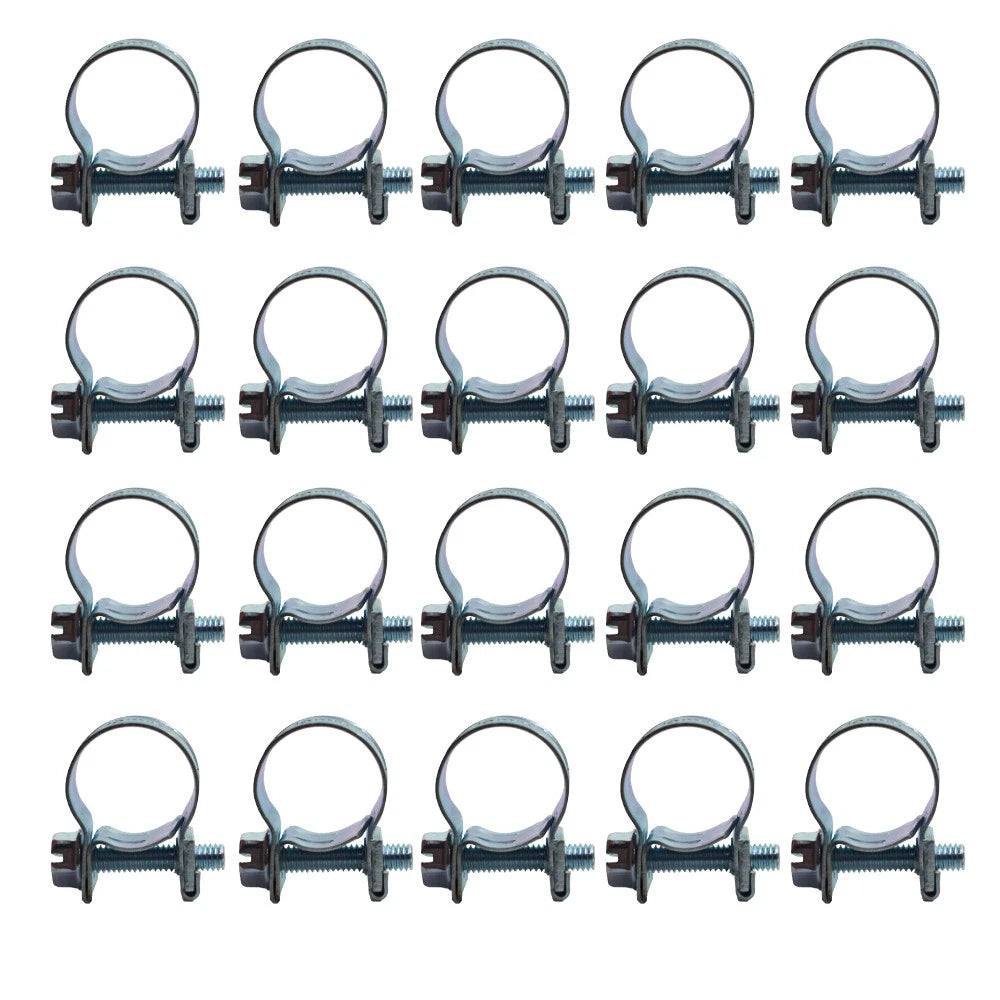 Set of 20 Fuel Injection Hose Clamps for Various Models