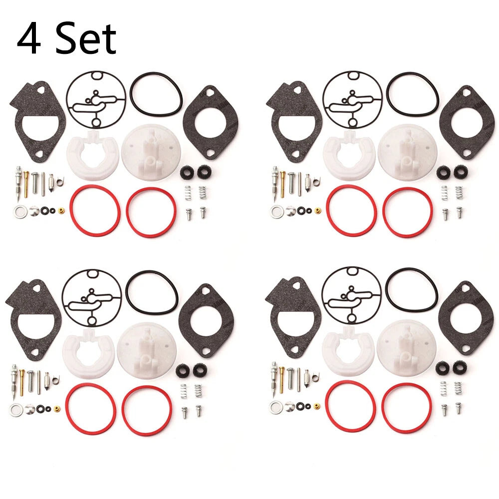 Set of 4 Carburetor Rebuild Kits 796184 for Briggs & Stratton (Nikki)
