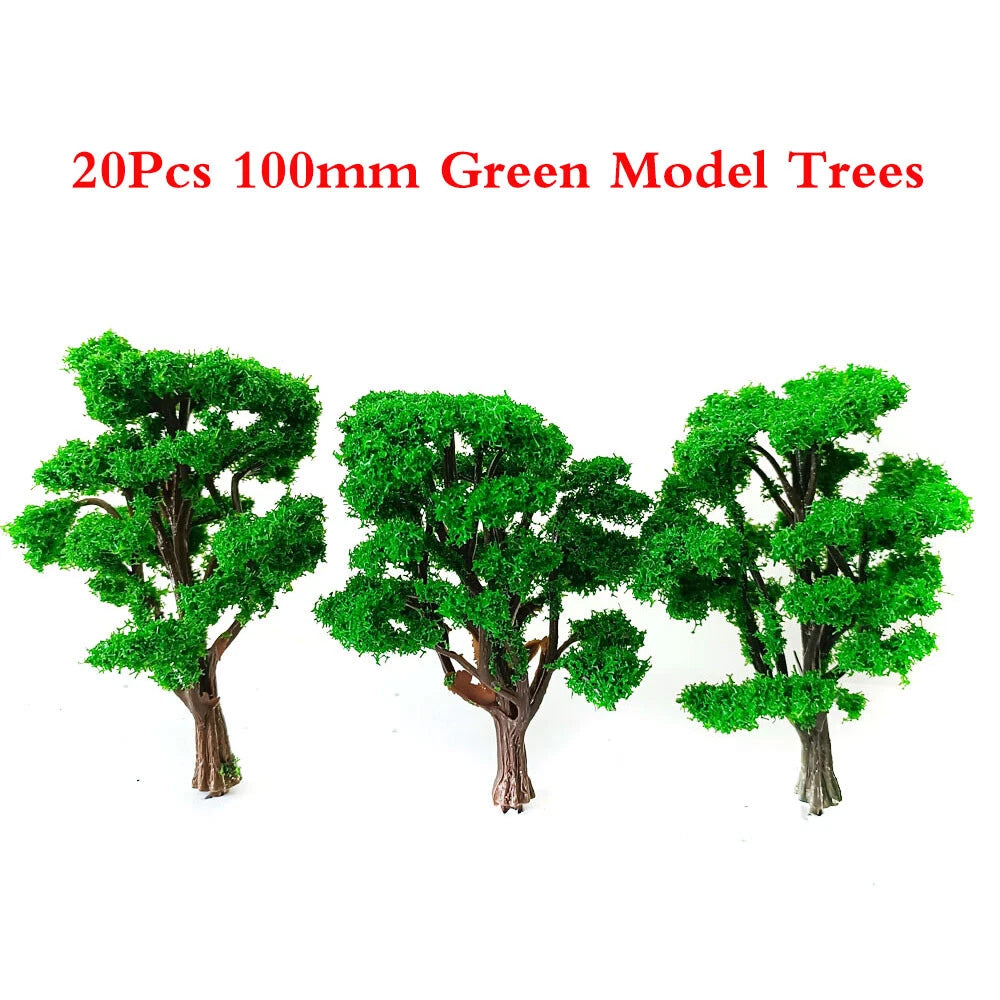 20pcs 3.93" Model Trees for Architecture Sand Table Railroad Scenery