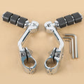 Chrome Long Mount Highway Footpegs for Harley Touring Heritage Softail