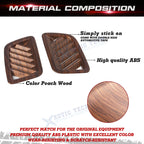 Peach Wood Pattern Dashboard AC Vent Outlet Frame Cover for Honda CR-V (2017-2022)
