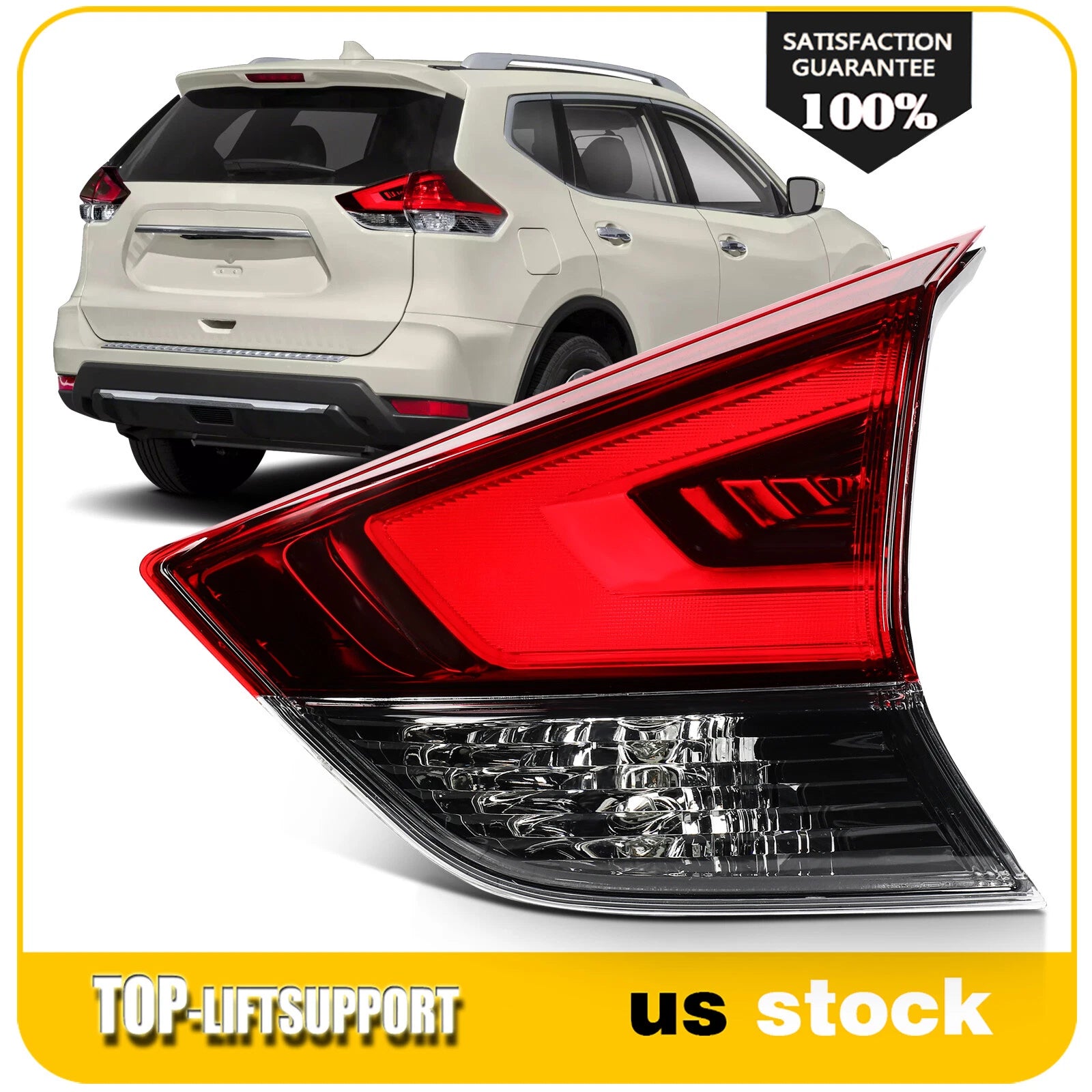 Tail Light Assembly for Nissan Rogue (2017–2020) Inner LED Right Side