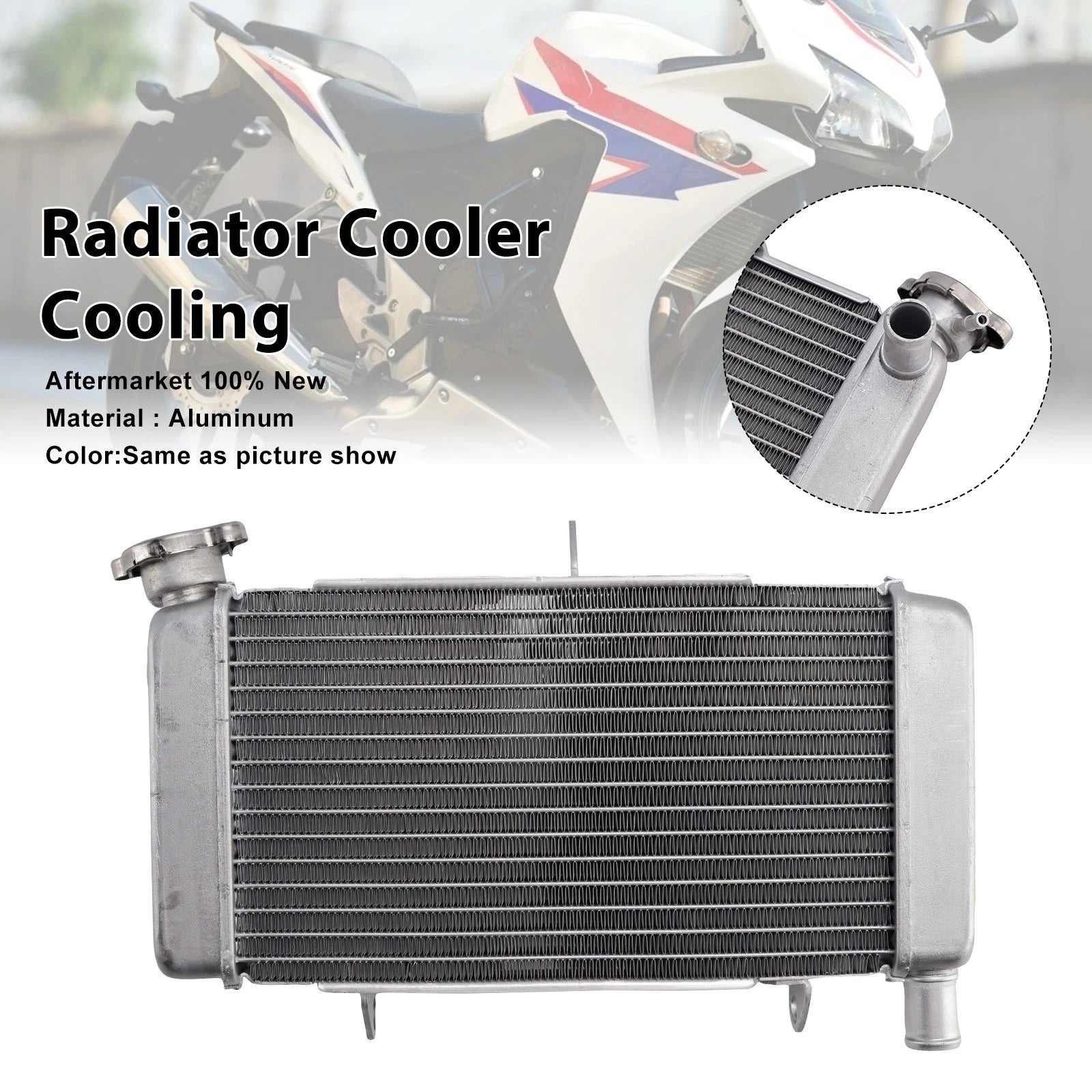 Aluminum Radiator for Honda CBR500R (2013–2021)
