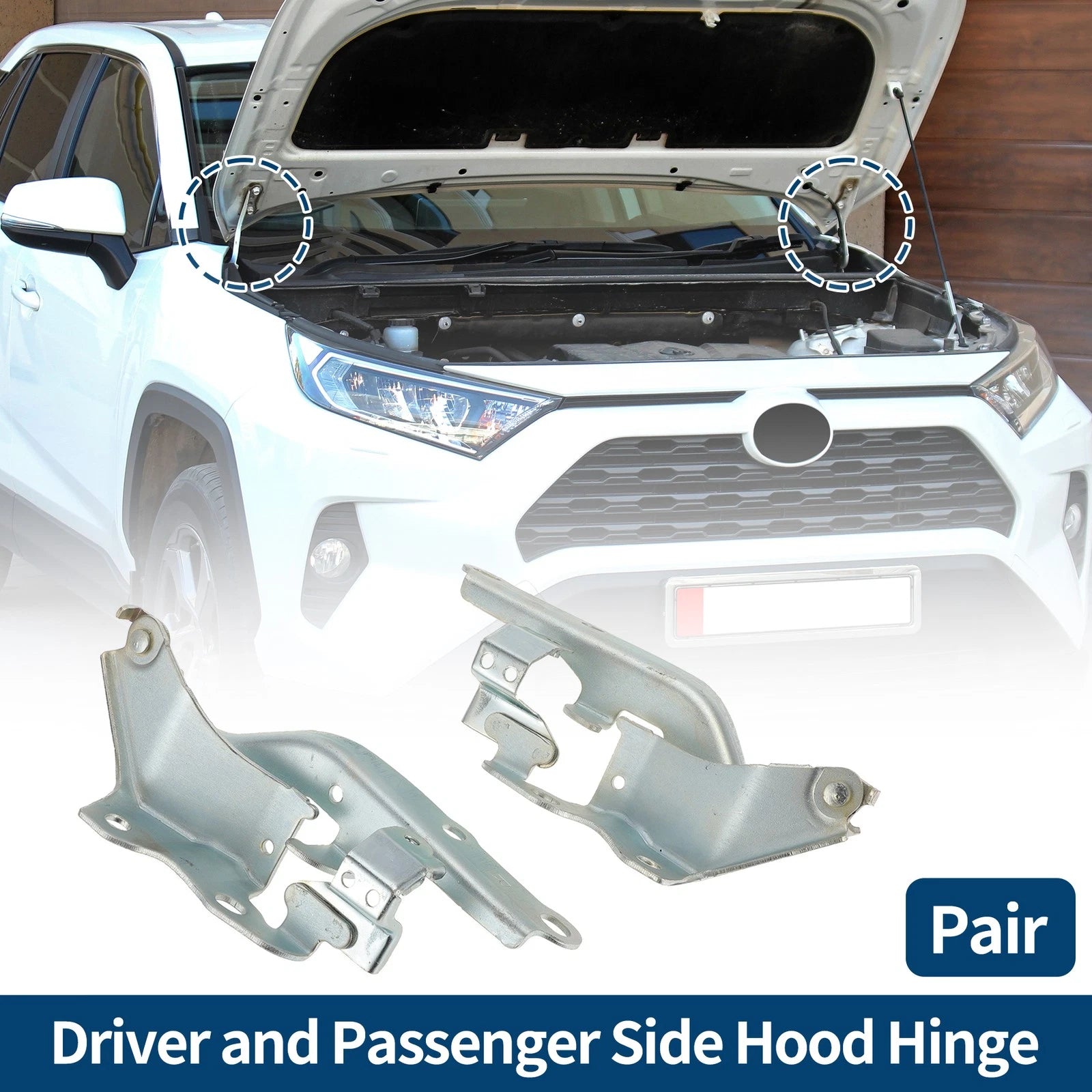 Hood Hinges for Toyota Tacoma (2015–2022) 1 Pair No. 5341004020
