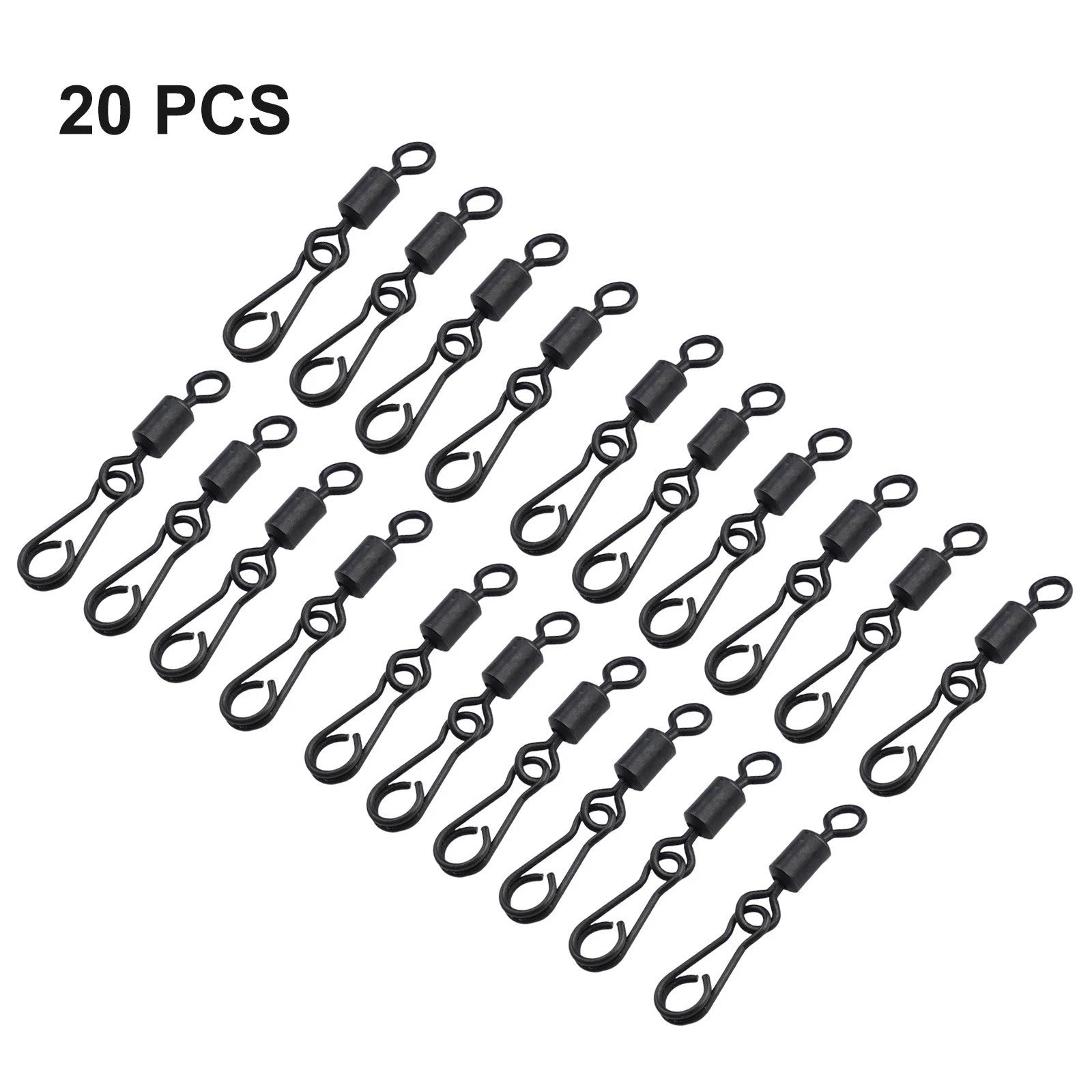 Set of 4 Quick Change Swivels for Fishing Tackle Carp Rig Clips