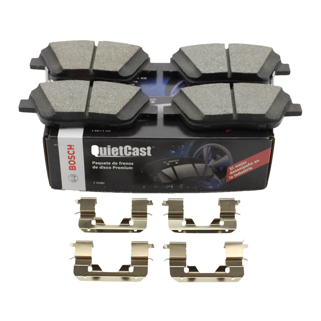 Set of 4 Bosch QuietCast Front Ceramic Disc Brake Pads for Hyundai Sonata, Kia Optima