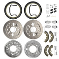Front Brake Drum Plate Wheel Cylinder Set for Honda Rubicon 500 TRX500 (2001–2004)