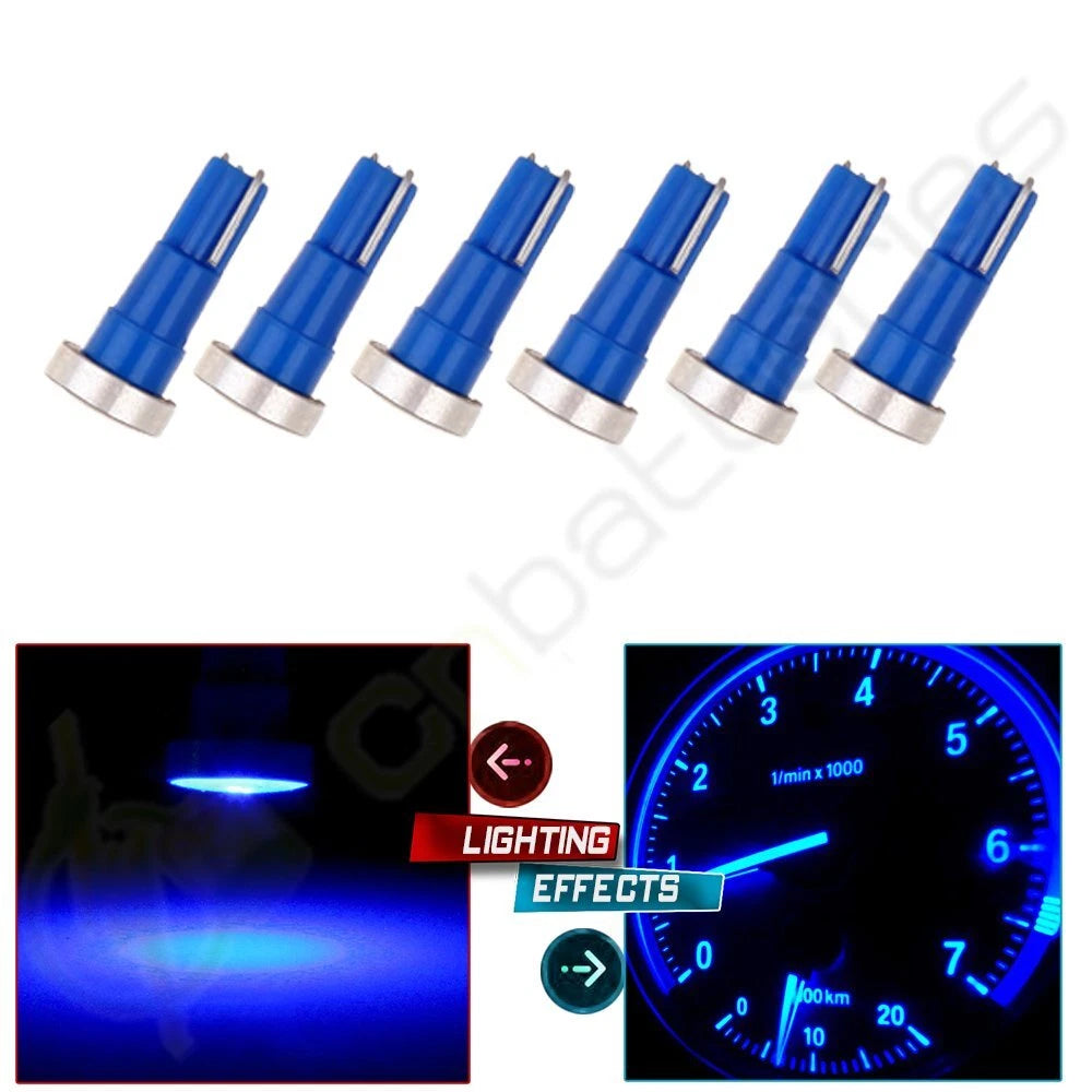 6X T5 LED Wedge Bulbs for Dashboard (74 17 18 37 70 2721)