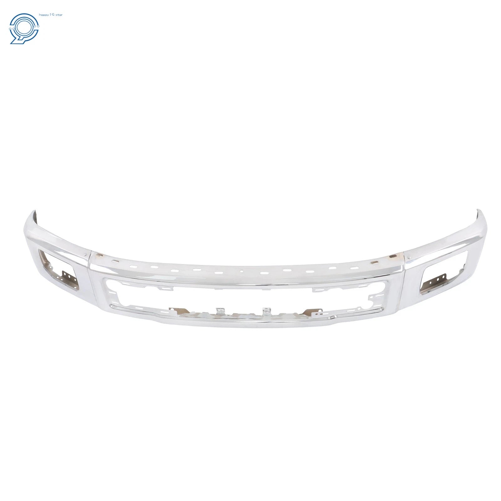 Chrome Front Bumper with Fog Light Holes for Ford F-150 (2015–2017)