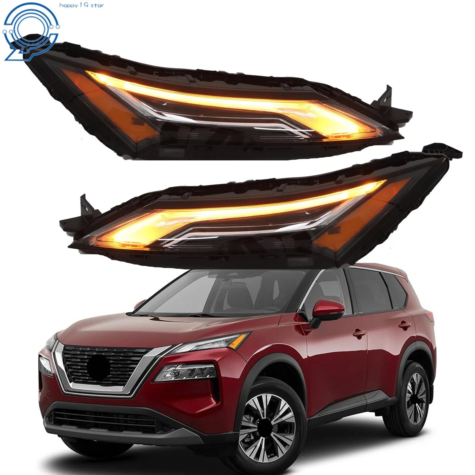 Set of 2 LED Daytime Running Lights for Nissan Rogue (2021–2023)