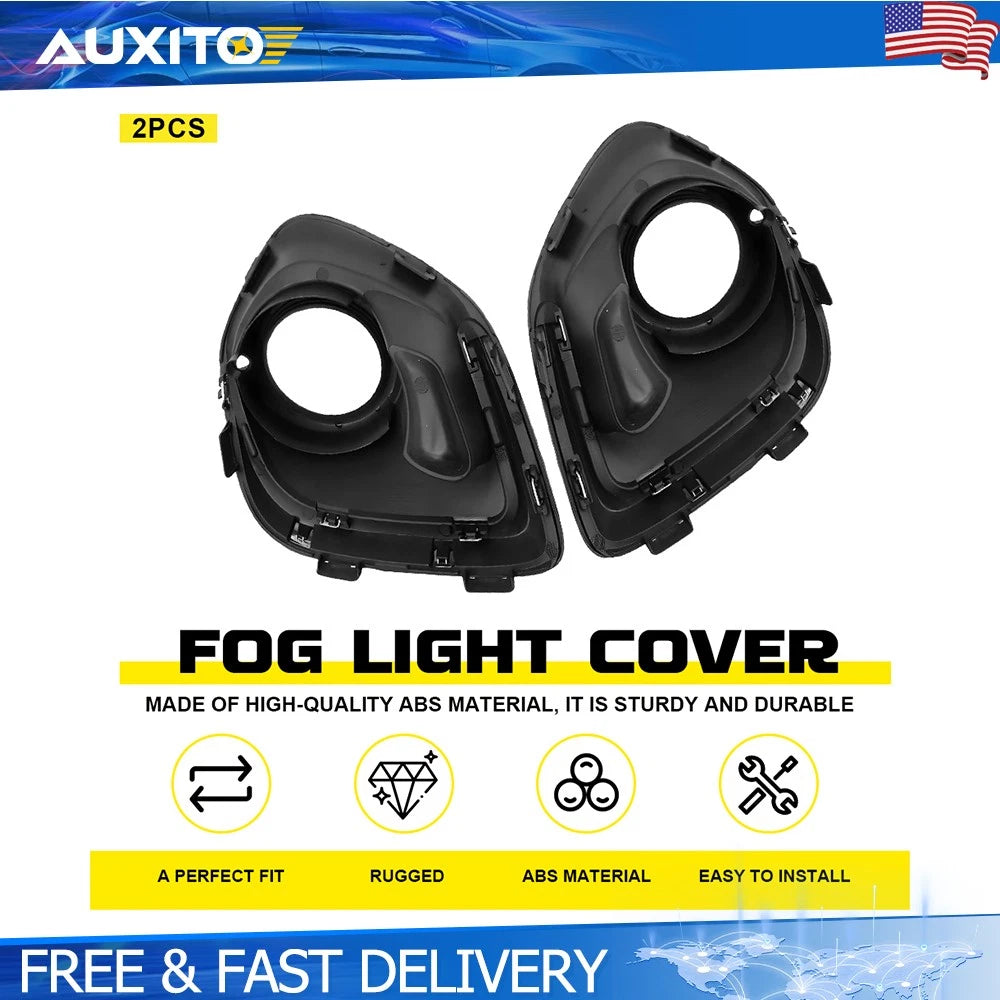 2X Front Fog Light Bezel Cover Trim for Mitsubishi Outlander Sport (2012–2015)