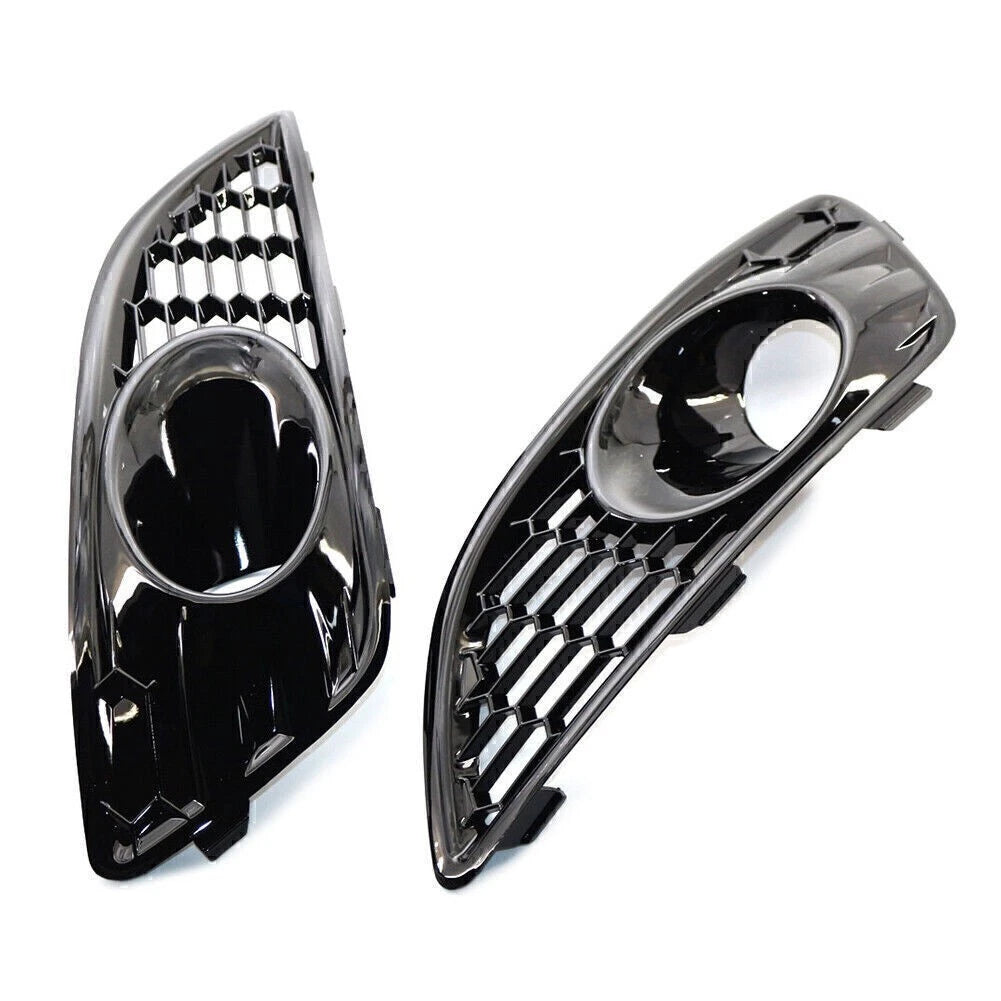 Set of 2 Front Bumper Grilles Fog Light Covers for Ford Fiesta (2012–2016)