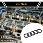Set of 5 Oil Seal Rotary Shaft Seal NBR Rubber 45x60x8mm