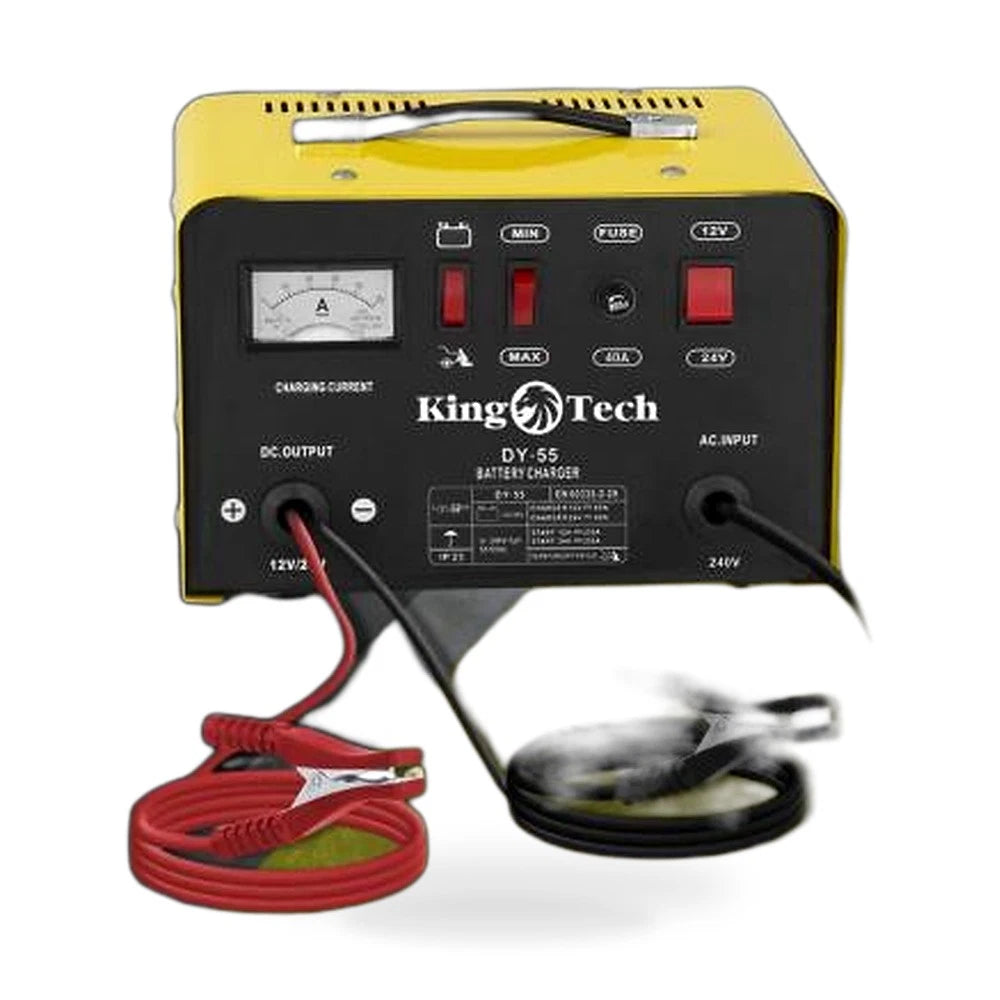 2in1 Battery Charger Jump Starter for 12V/24V Vehicles