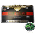 License Plate Frame for Harley Davidson (Chrome, Gold Eagle)