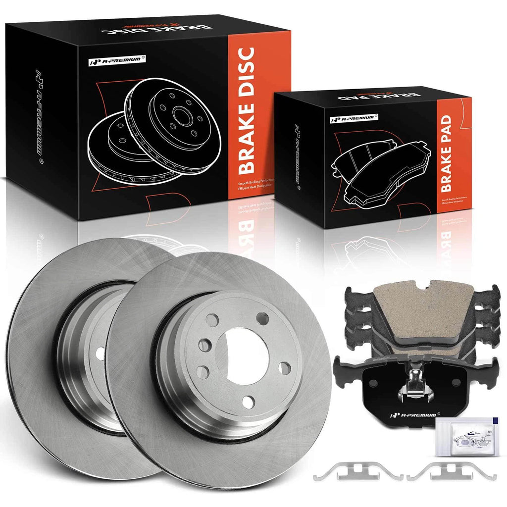Rear Disc Brake Rotors & Ceramic Pads for BMW X5 (2014–2018)