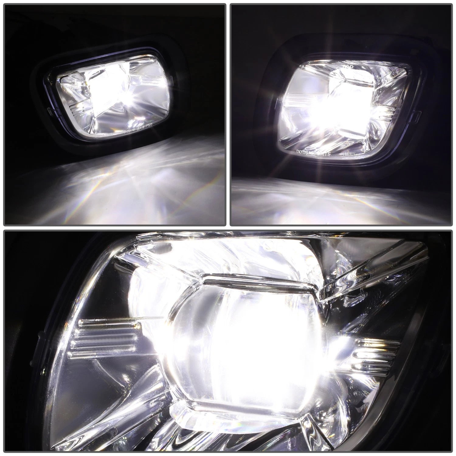Chrome Housing Full LED Projector Fog Light Lamp for Freightliner Cascadia (2008–2017)