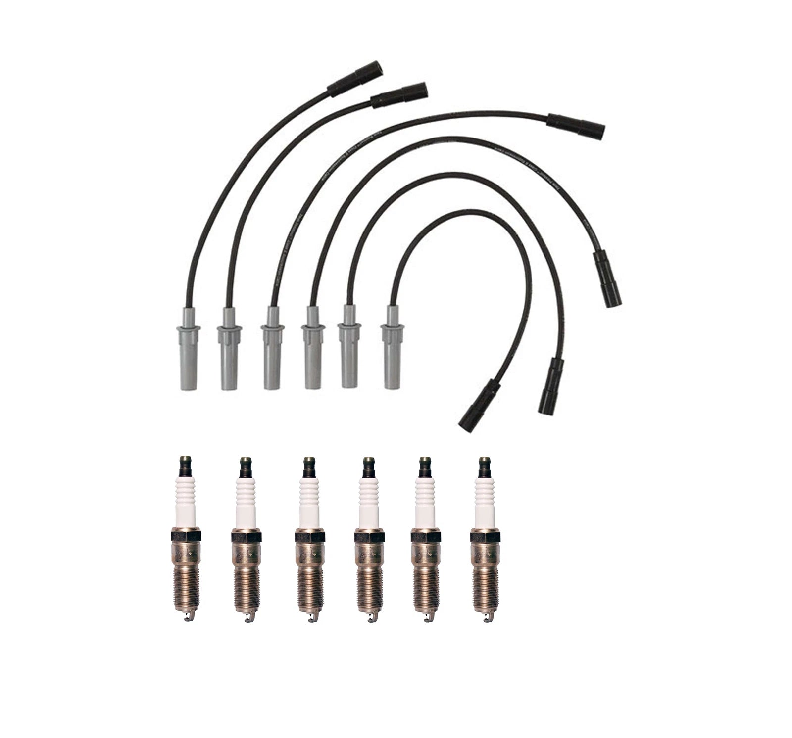 Denso 7mm Wire Set & 6 Iridium TT Spark Plugs Kit for Dodge 3.3 3.8 V6 (1990–2003)