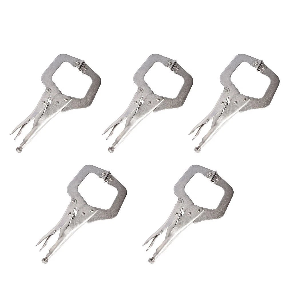 5 Pack Adjustable Locking C Clamp Pliers for Vise Grip