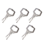 5 Pack Adjustable Locking C Clamp Pliers for Vise Grip