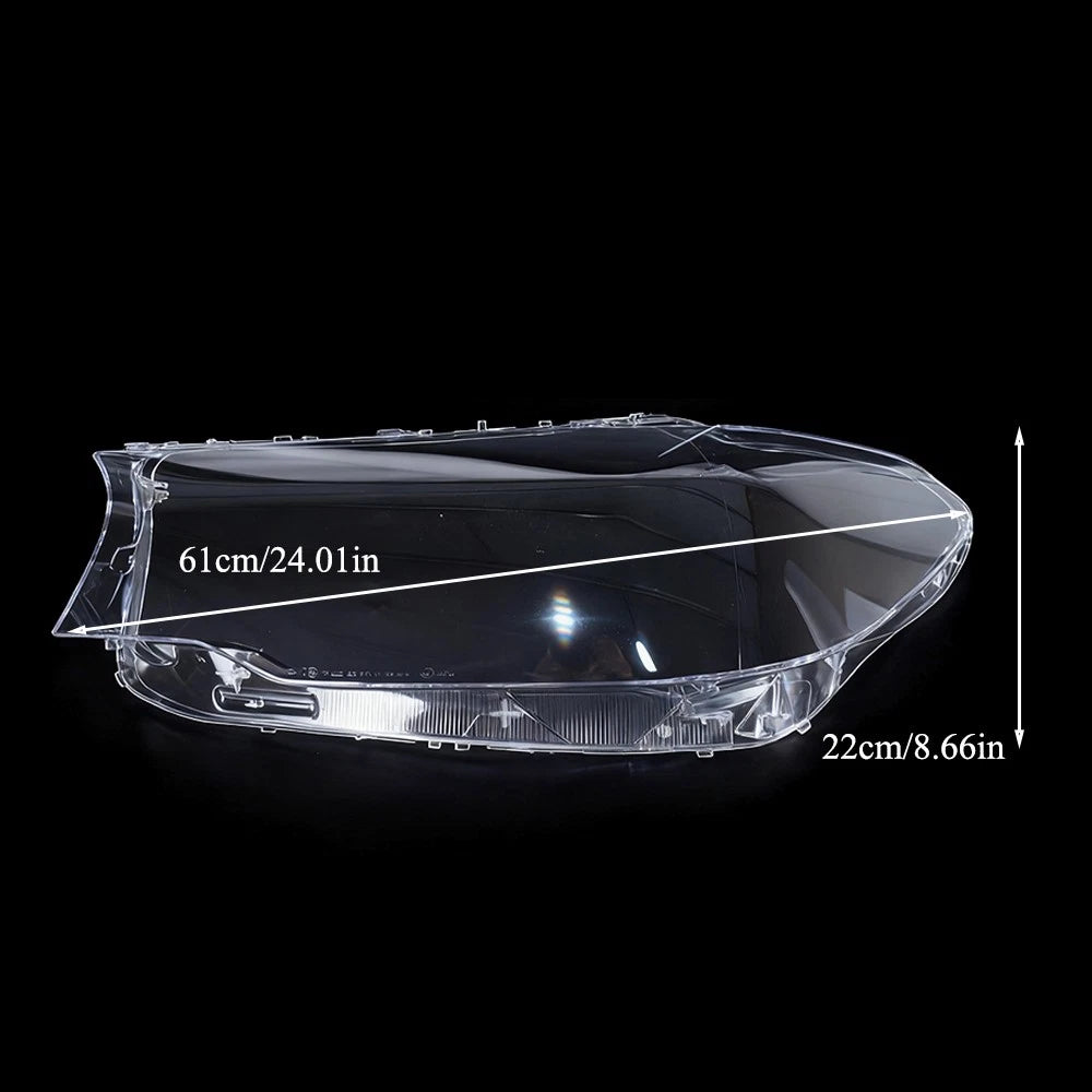 2X Clear Headlight Lens Cover for BMW G30 G31 G38 5 Series (2016–2020)