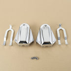 Chrome Rear Axle Covers for Harley Softail Cross Bones (2008–2017)