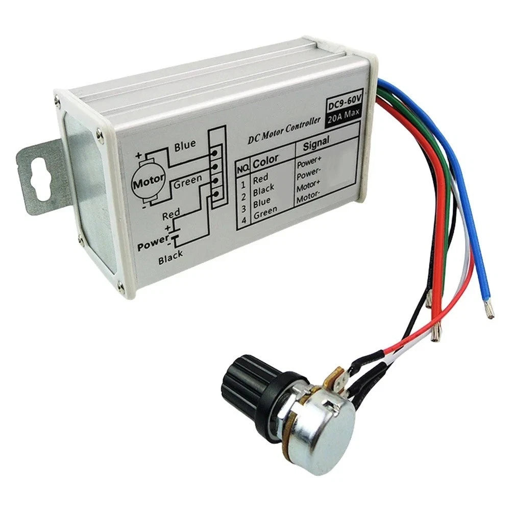 PWM Speed Control Unit CCM5S for DC Motors 9V-60V 20A Metal Enclosure