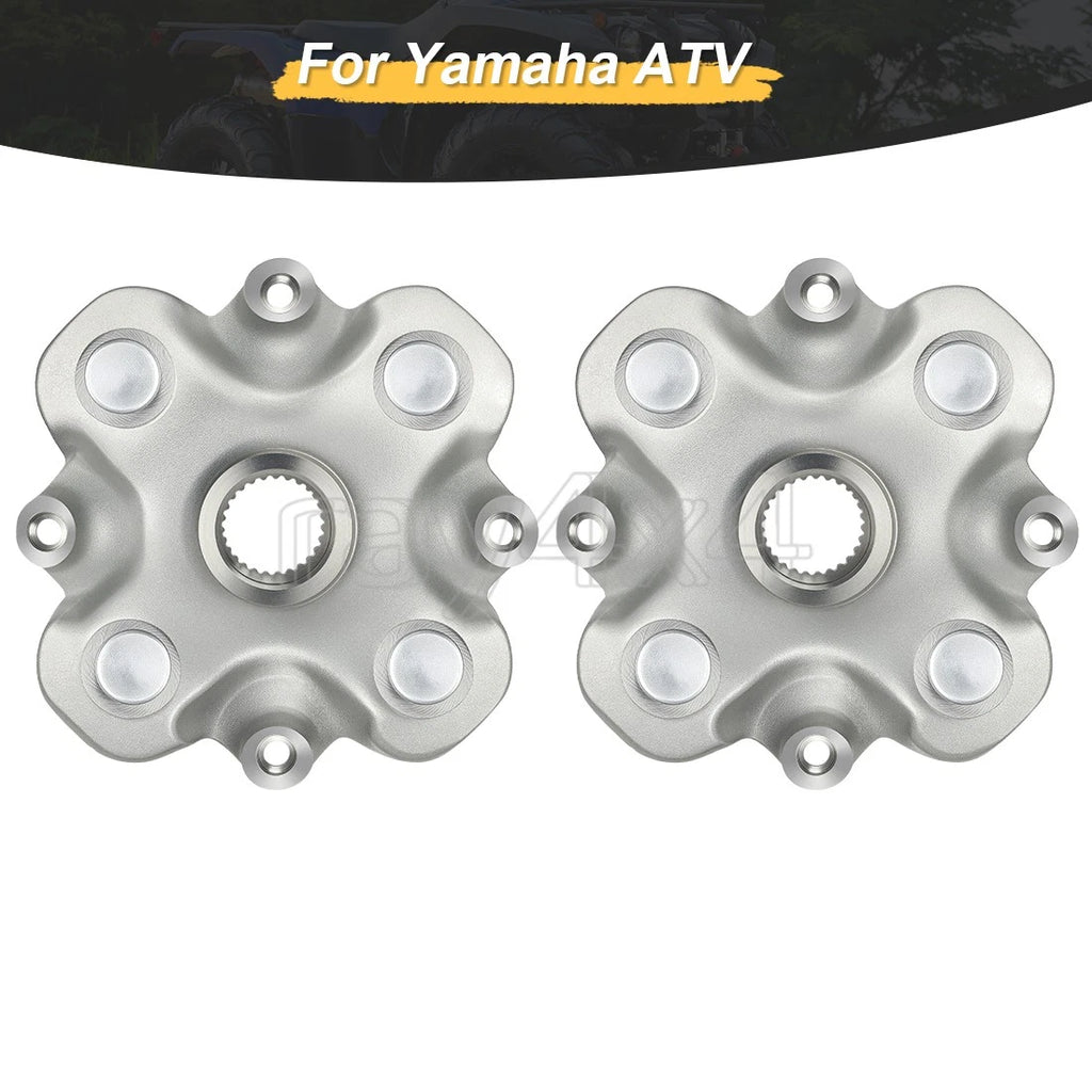 2 Front & Rear Wheel Hubs for Yamaha Kodiak 450 YFM450 4x4 (2018–2024)