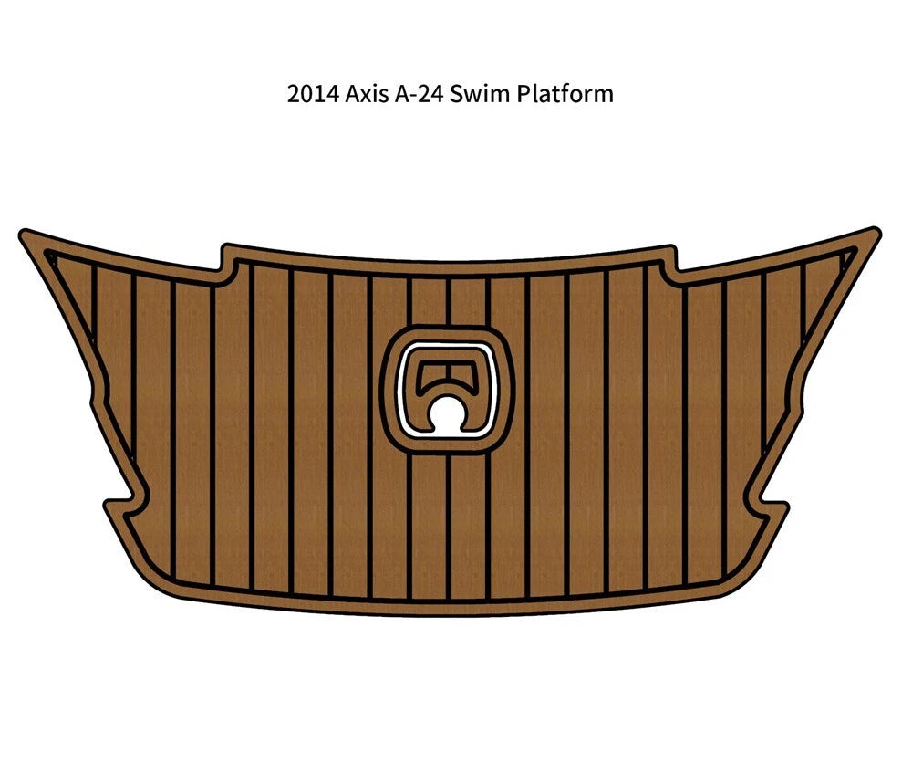 Swim Platform Step Pads for Axis A-24 (2014) - EVA Foam Faux Teak Deck Mat