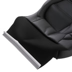 Black Leather Driver Seat Cover for VW Passat Highline (2012–2020)
