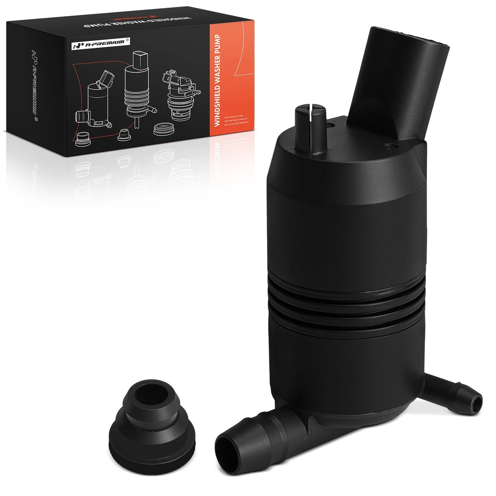 Windshield Washer Pump with Rubber Grommet for Chevrolet 