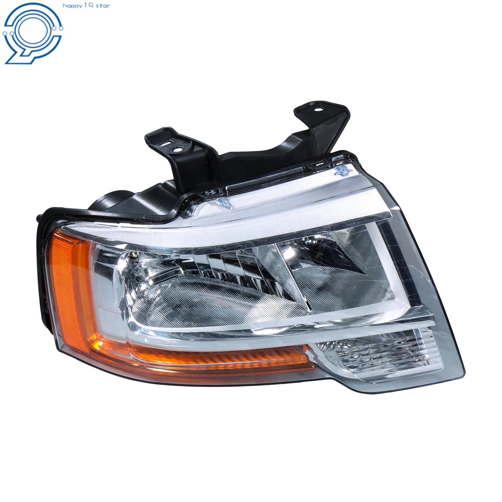 Set of 2 Chrome Halogen Headlights for Ford Expedition (2015–2017)