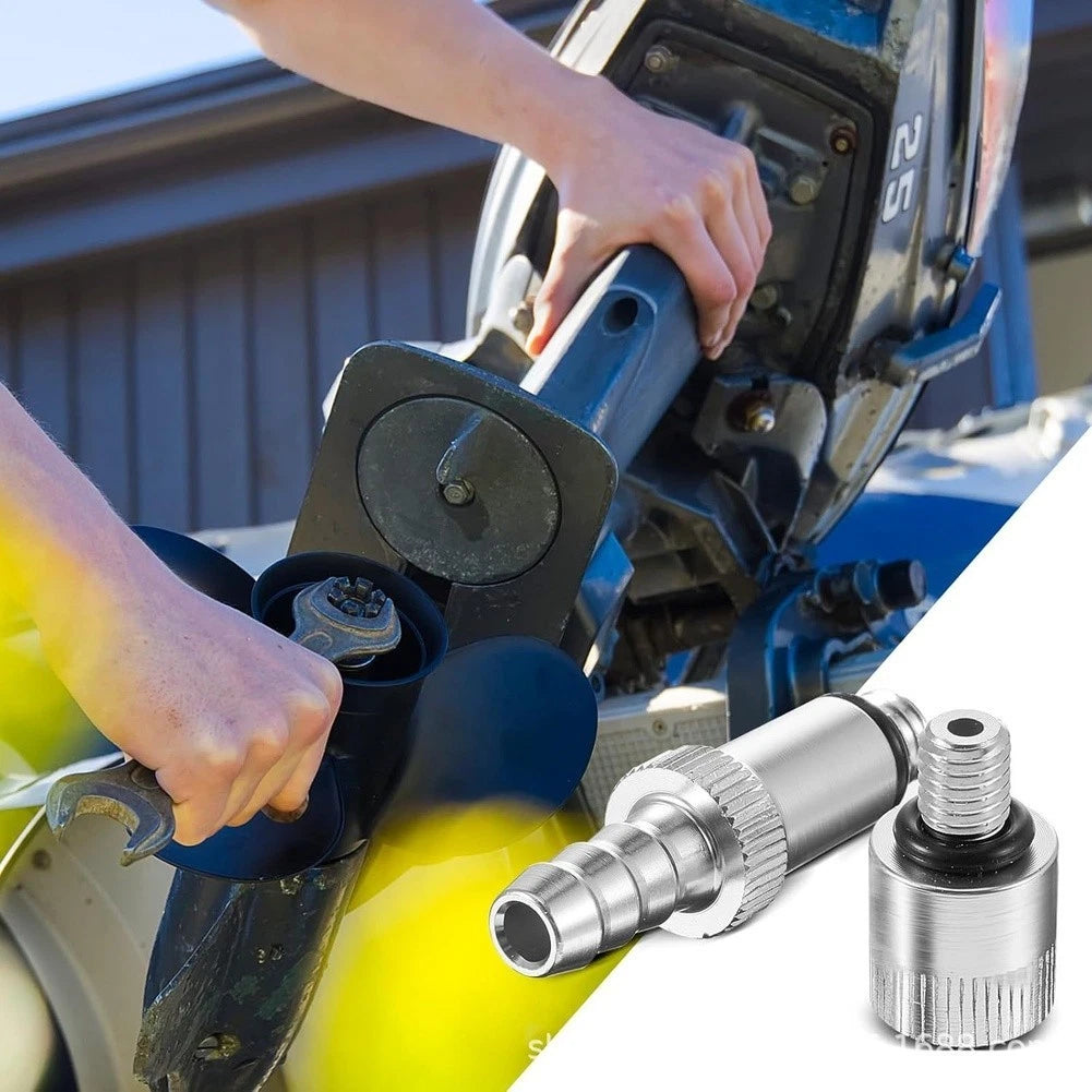 6 Piece Aluminum Alloy Gear Oil Pump Adapters for Outboard Motors